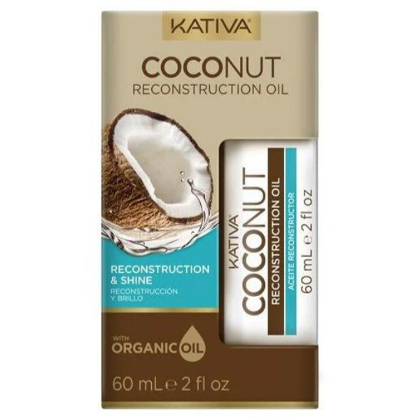 Aceite Reconstructor de Coco Kativa, 60 ml