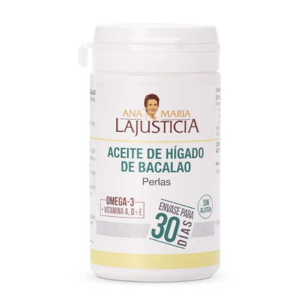 Aceite de hígado de bacalao - 90 cápsulas blandas para 30 días