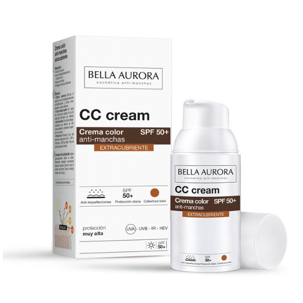 Bella Aurora CC Cream SPF50+ Extra Covering, 30ml