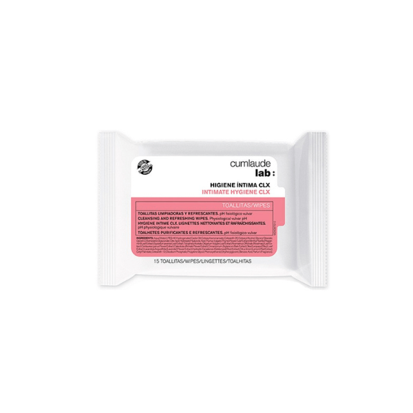 Toallitas de gel para higiene íntima Cumlaude Lab CLX, 15 unidades