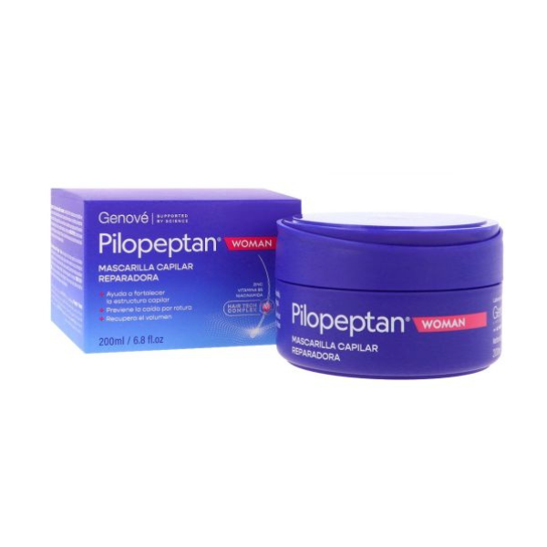 Mascarilla capilar Genove Pilopeptan para mujer, 200 ml