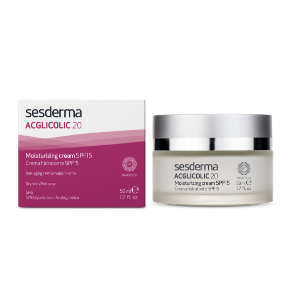 Sesderma Acglicolic 20 Crema Hidratante FPS 15, 50 ml