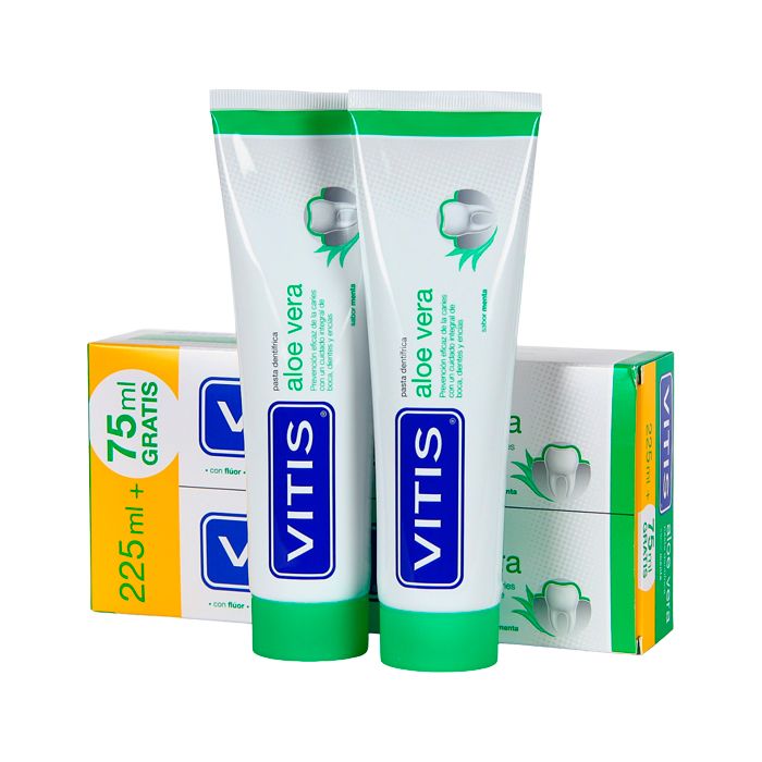 Vitis Aloe Mint Toothpaste, 2x150ml