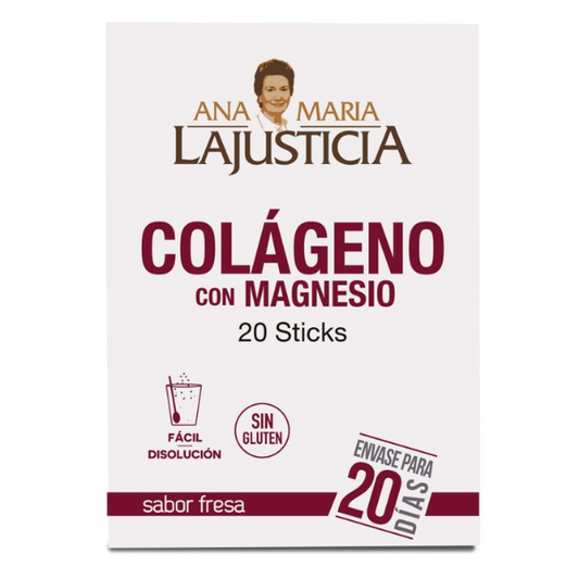 Collagen with Magnesium Powder Sticks for 20 Days, Strawberry Flavour