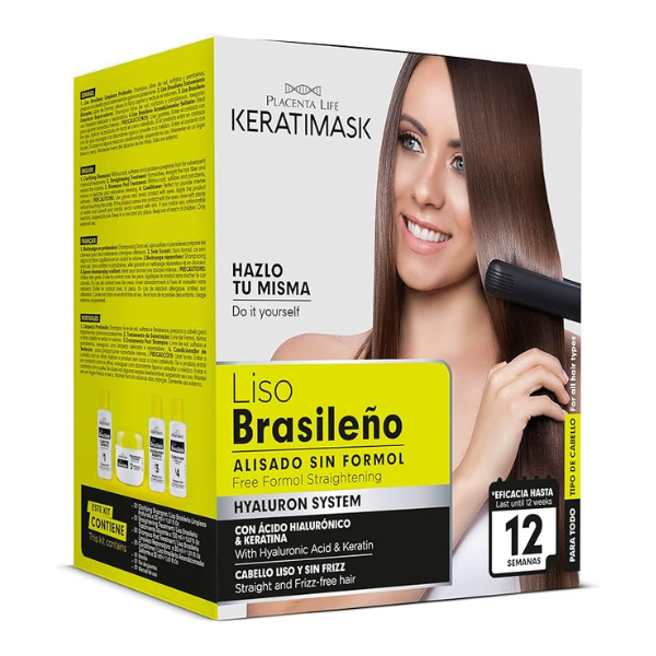 Keratimask Brazilian Straightening Kit, 12 weeks