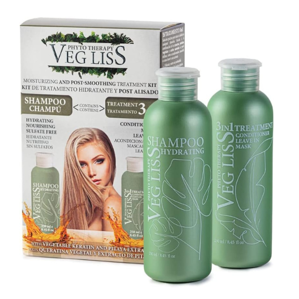 Veg Liss Post Vegan Smoothing Kit – Shampoo & 3 in 1