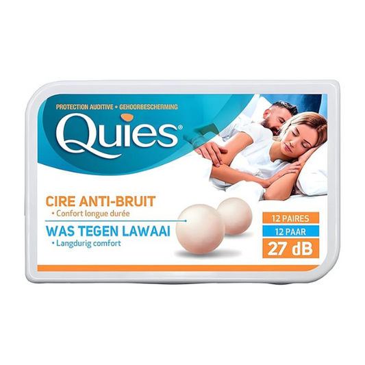 Quies Ear Protection with Wax Anti-Noise , 27dB 12 Pairs