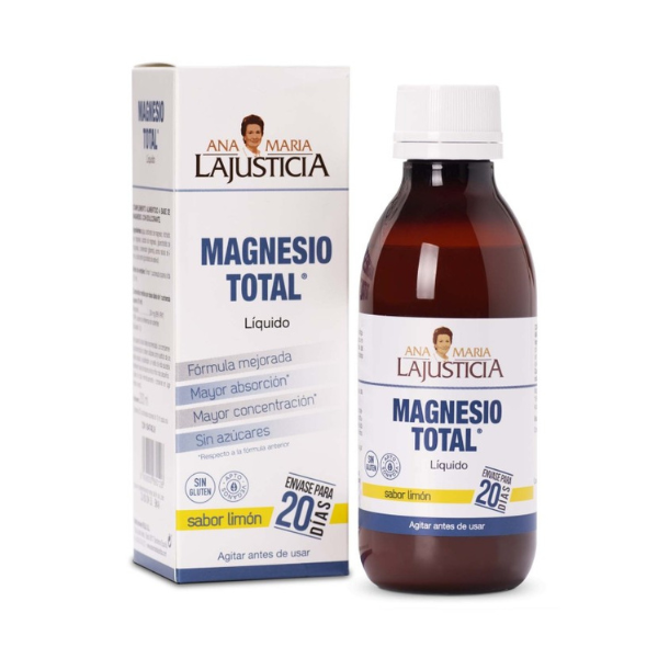 Magnesio Total Líquido - 200 ml para 20 días