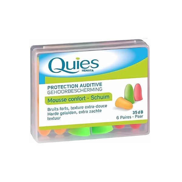 Quies Noise-Canceling Foam Ear Plug , 35dB 6 Pairs