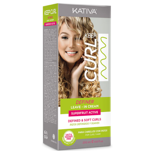 Crema sin enjuague Kativa Keep Curl Definer, 200 ml