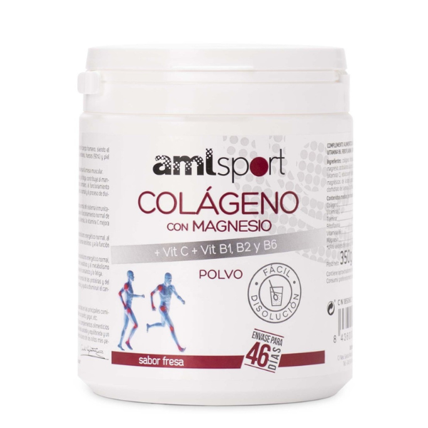 Colágeno con magnesio, vitamina C, B1, B2 y B6 durante 46 días