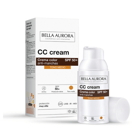Bella Aurora CC Cream SPF50+ Medium Tone, 30ml