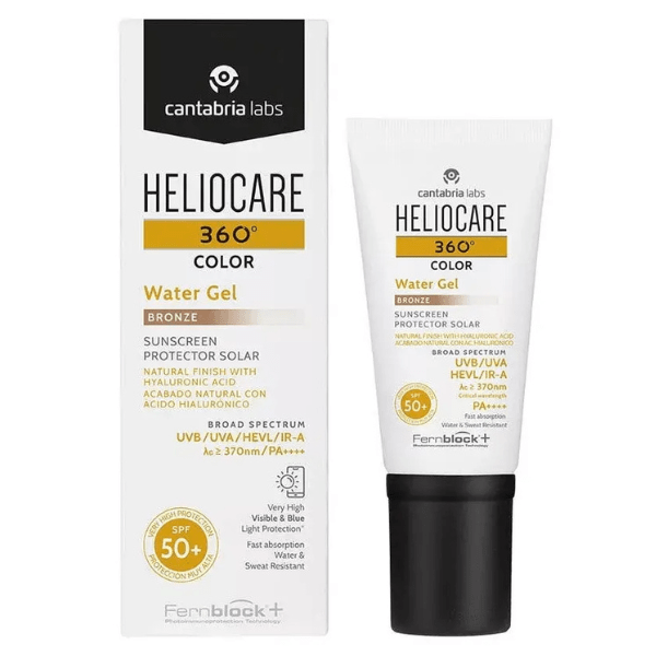 Heliocare 360º Gel de agua colorante FPS50+ Bronce, 50 ml