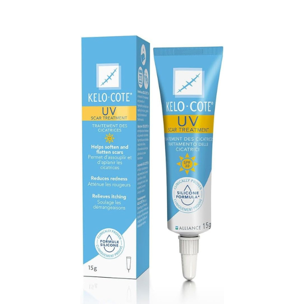 Gel UV para cicatrices Kelo-Cote con FPS 30 - 6 g y 15 g