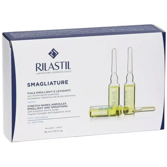Ampollas antiestrías Rilastil Smagliature, 10 x 5 ml