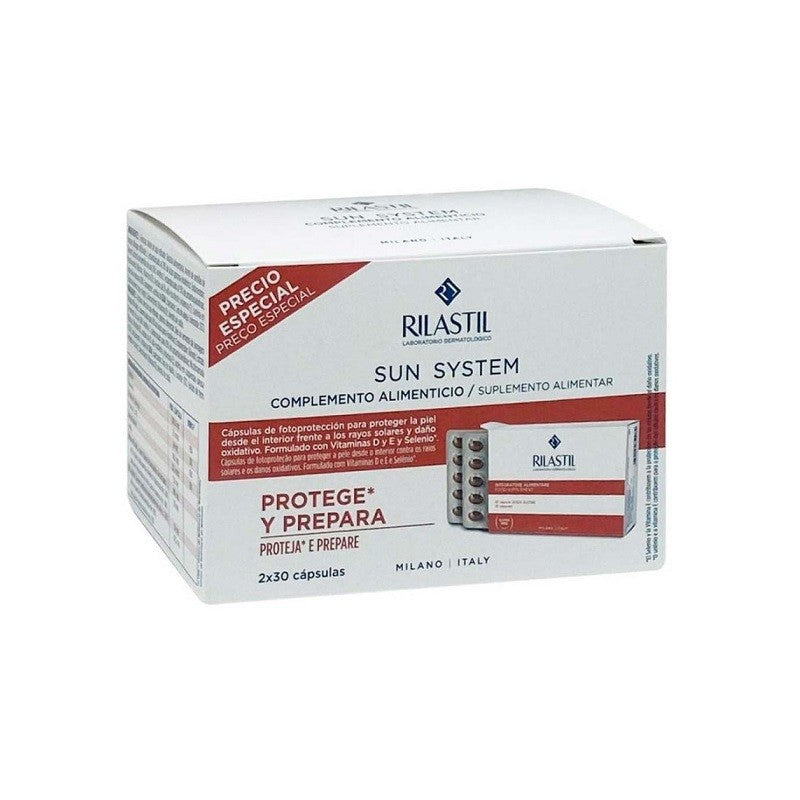 Rilastil Sun System Oral Duplo 2x30 Cápsulas