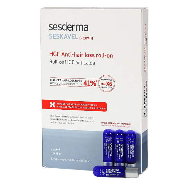 Sesderma Seskavel Roll-On Ampolla HGF, 30x4ml