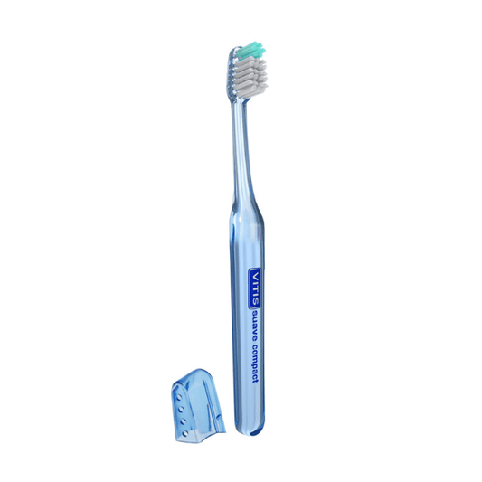 Cepillo de dientes suave compacto Vitis