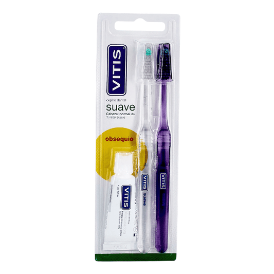 Cepillo de dientes suave Vitis Duplo