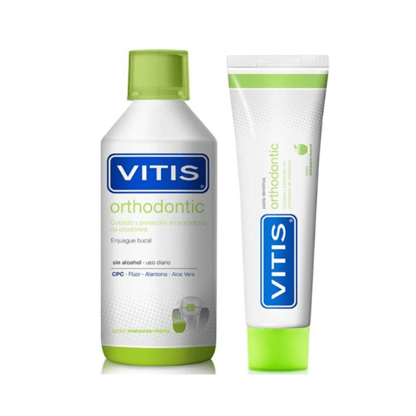 Vitis Orthodontic Toothpaste 100ml + Mouthwash 500ml