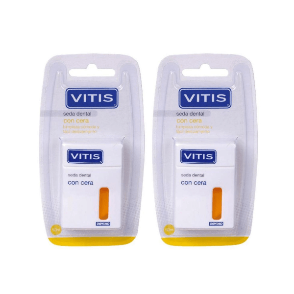 Hilo dental encerado Vitis Silk Duplo, 2 x 50 m