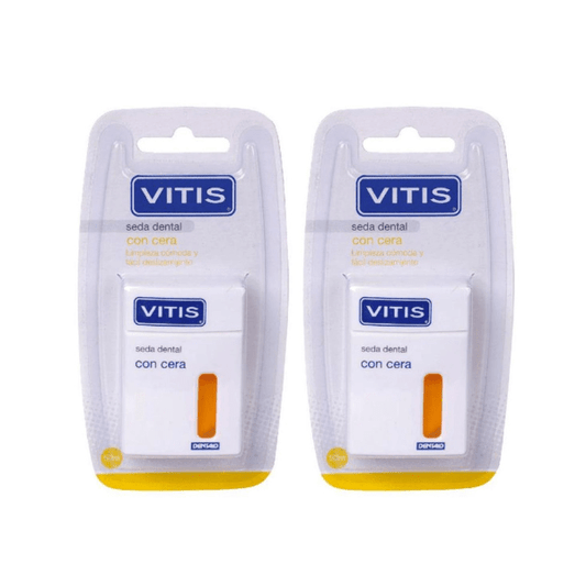 Hilo dental encerado Vitis Silk Duplo, 2 x 50 m