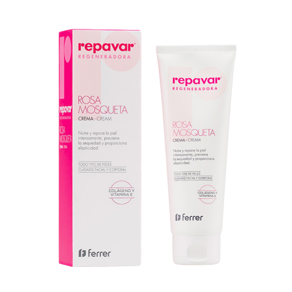 Repavar Regenerating Cream with Rosehip, Collagen & Vitamin E, 125ml